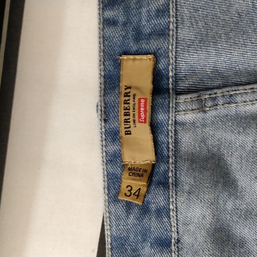 Burberry Supreme Collab Jeans 34x